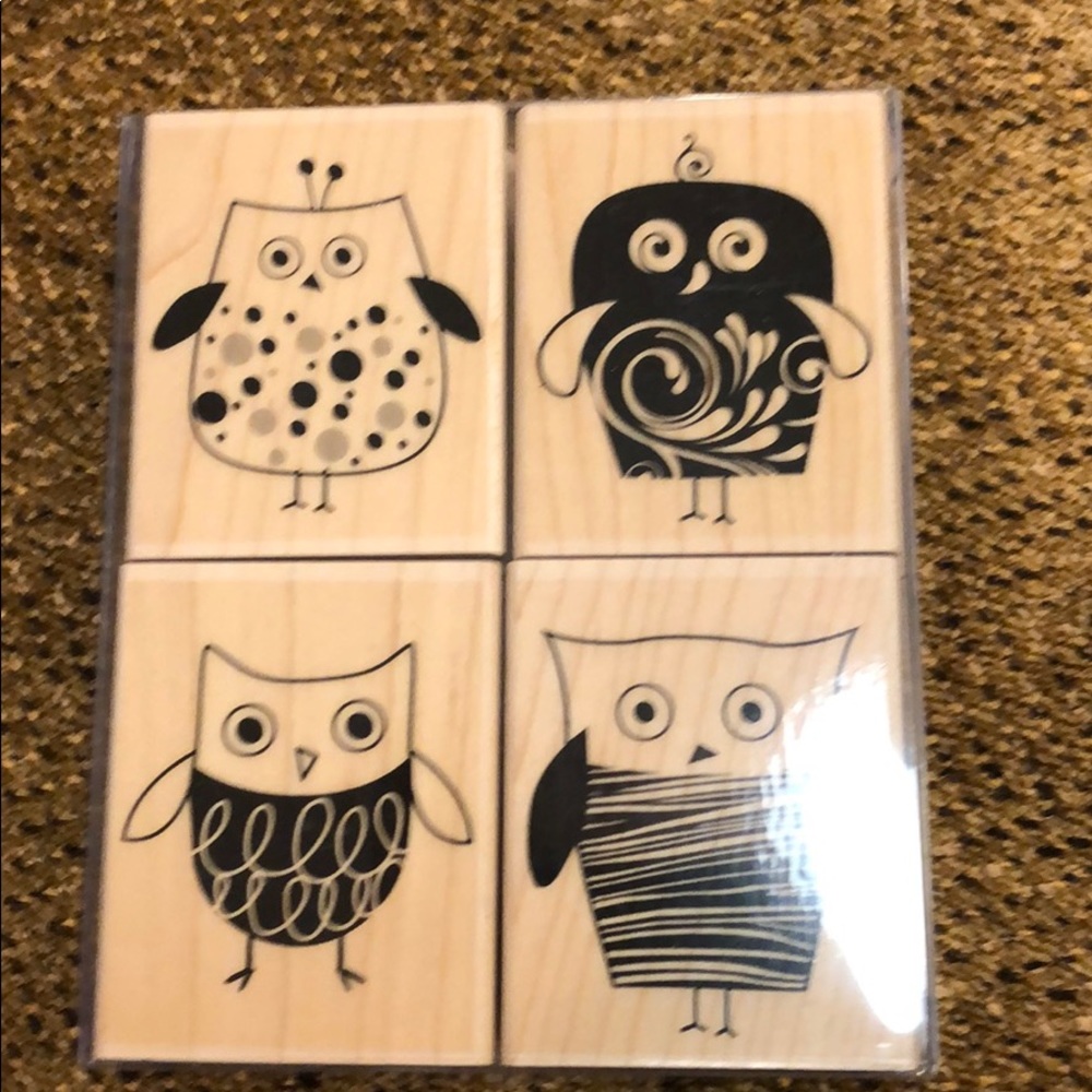 Rubber Stamps Owls
